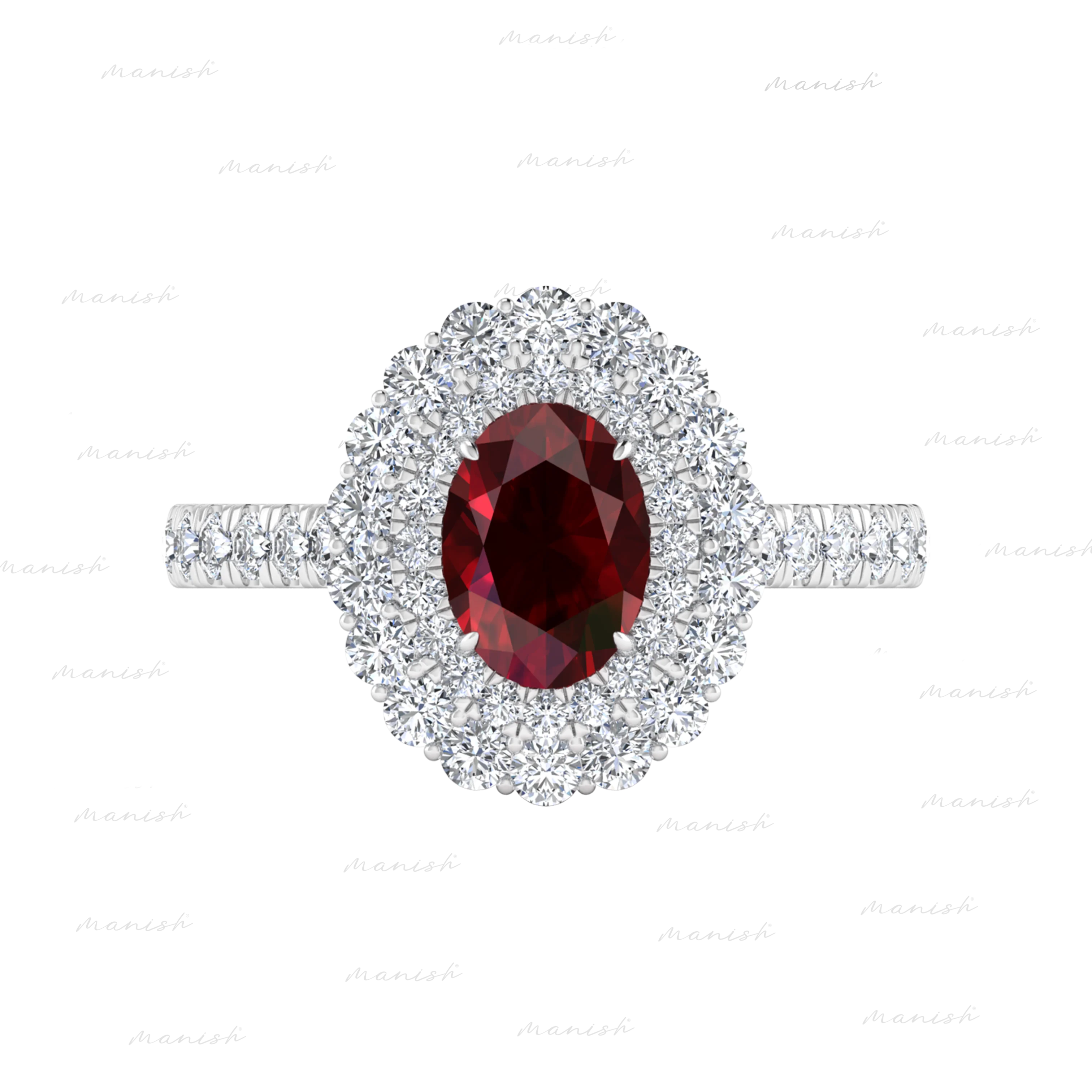 Eilo Diamond and Ruby Ring